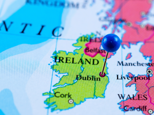 Ireland on map