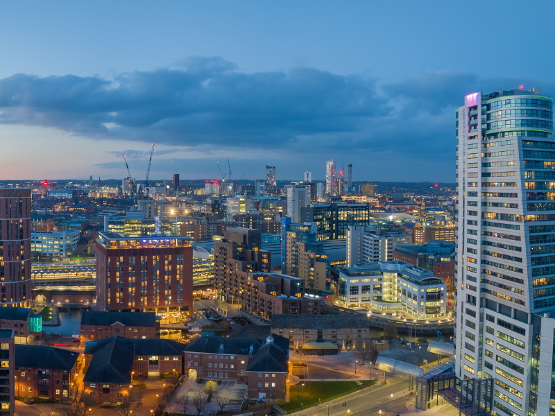 Leeds at night