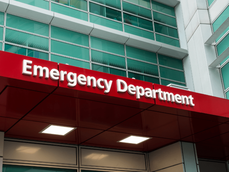 emergency care sign